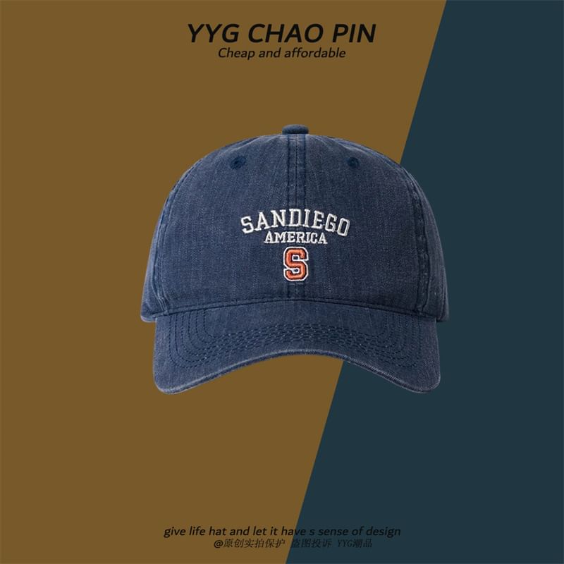 Cap Embroidered Baseball Letter