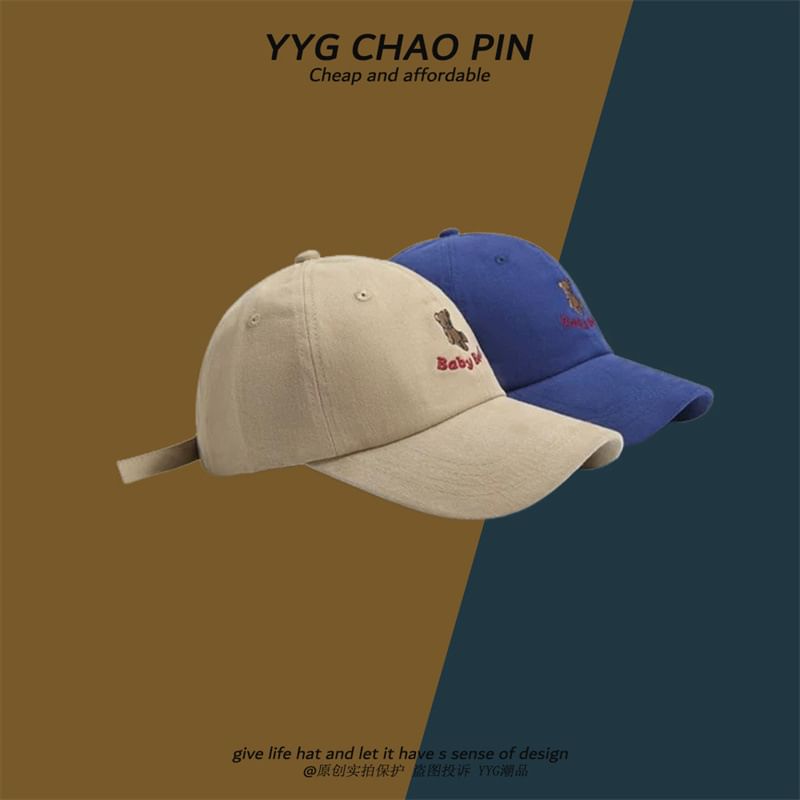 Bear Cap Baseball Embroidered