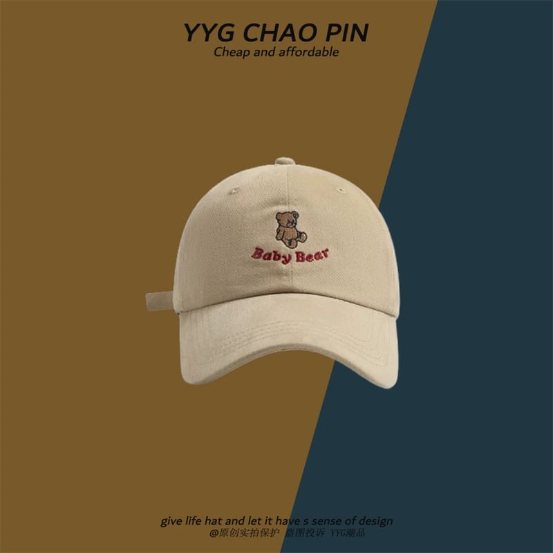 Bear Cap Baseball Embroidered