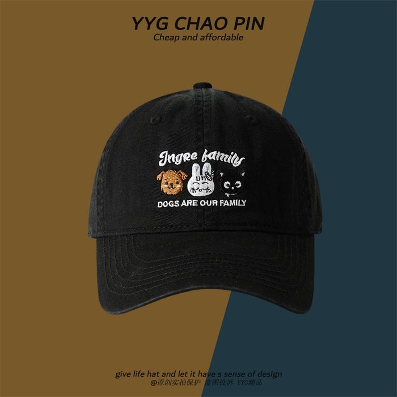 Embroidered Cartoon Baseball Cap