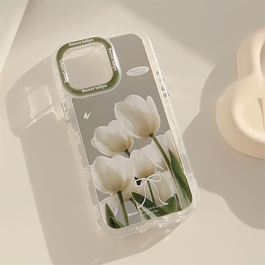 Mirrored Case Phone Tulip