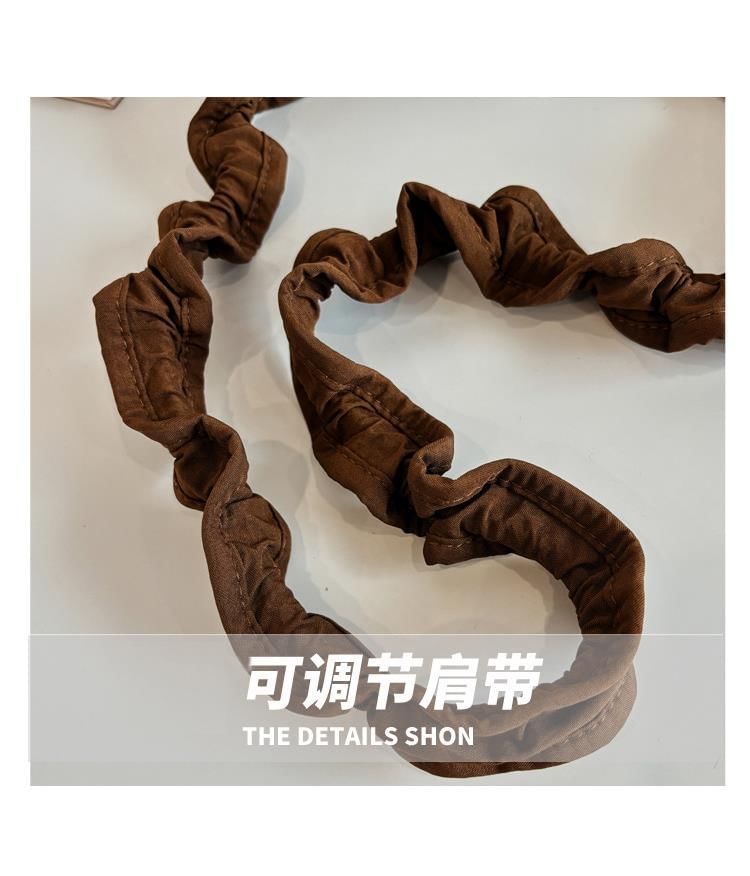 Strap Bag Crossbody Plain Ruched