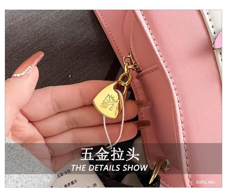 Applique Crossbody Star Violin Bag Studded