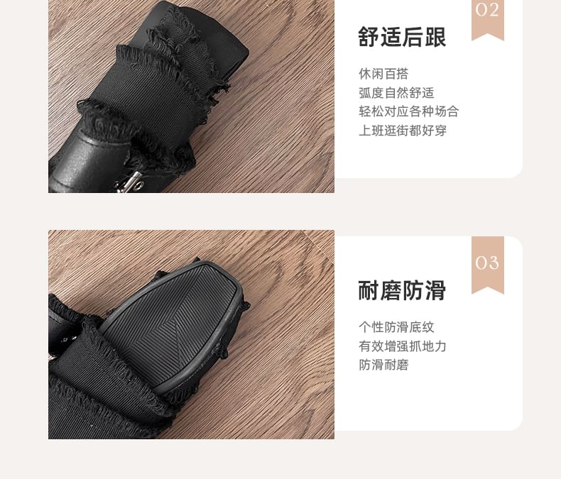 Buckled Flats Ballet Plain