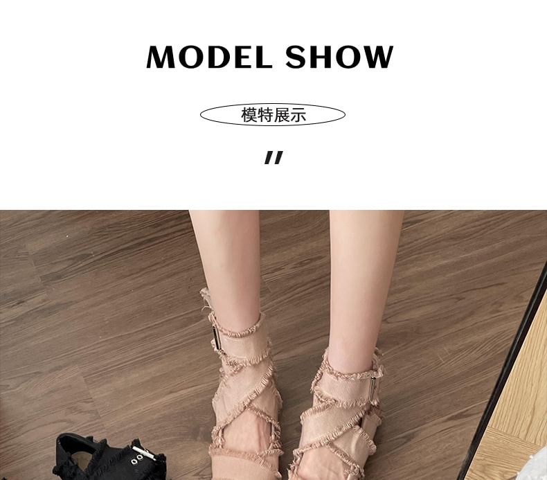 Buckled Flats Ballet Plain