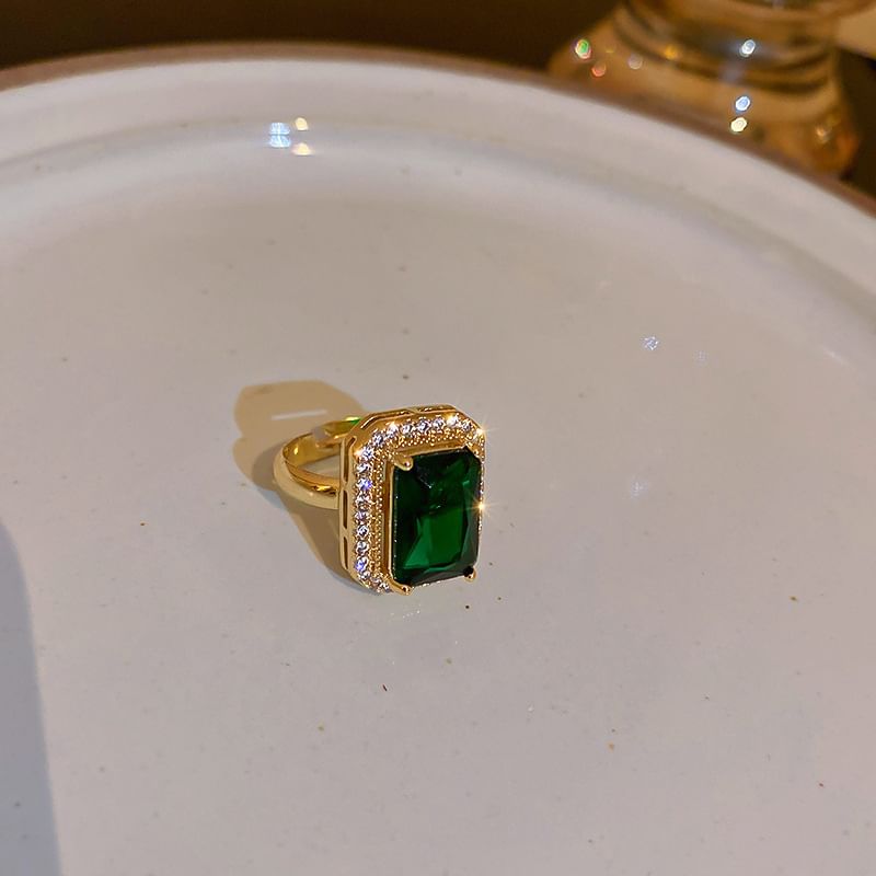 Designs) Rhinestone Open Alloy (Various Ring