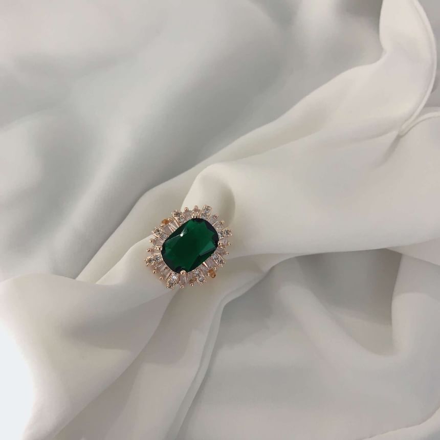 Designs) Rhinestone Open Alloy (Various Ring