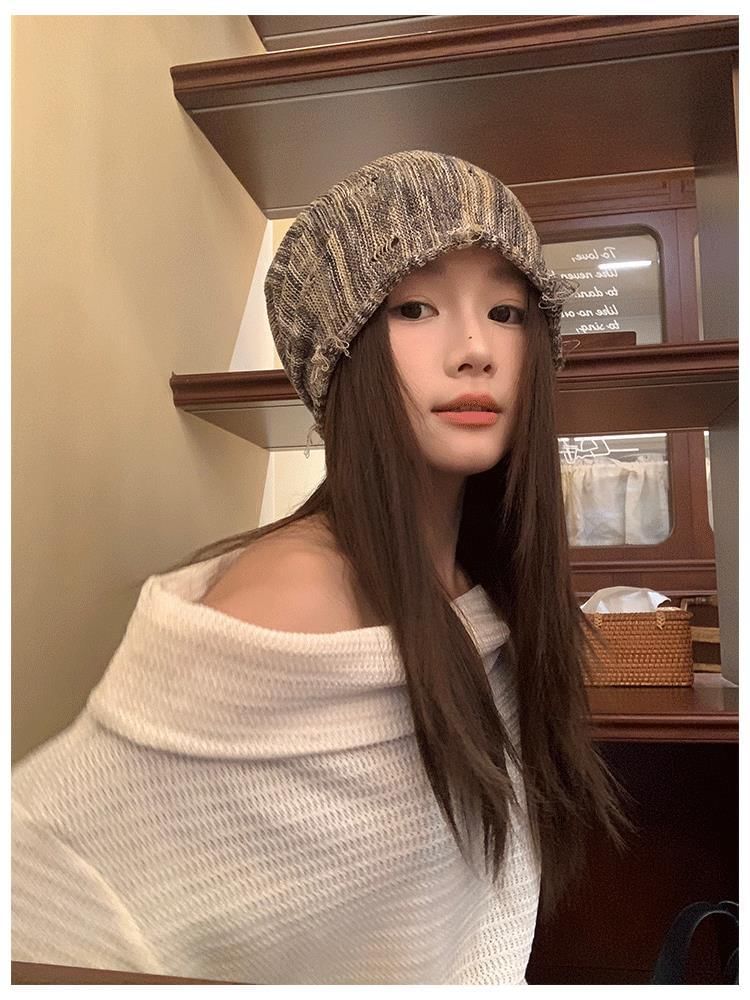 Beanie Distressed Frayed