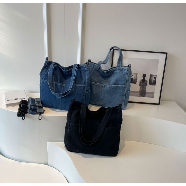 Washed Crossbody Bag Denim