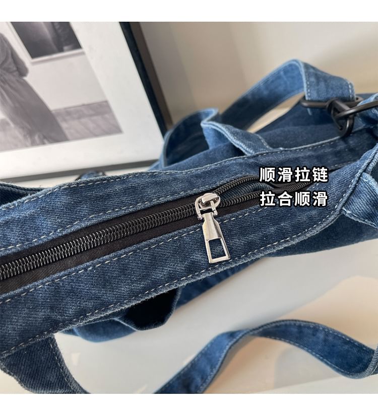 Washed Crossbody Bag Denim