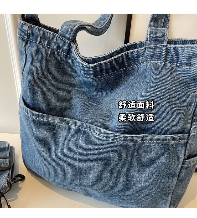 Washed Crossbody Bag Denim
