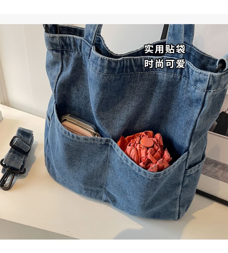 Washed Crossbody Bag Denim