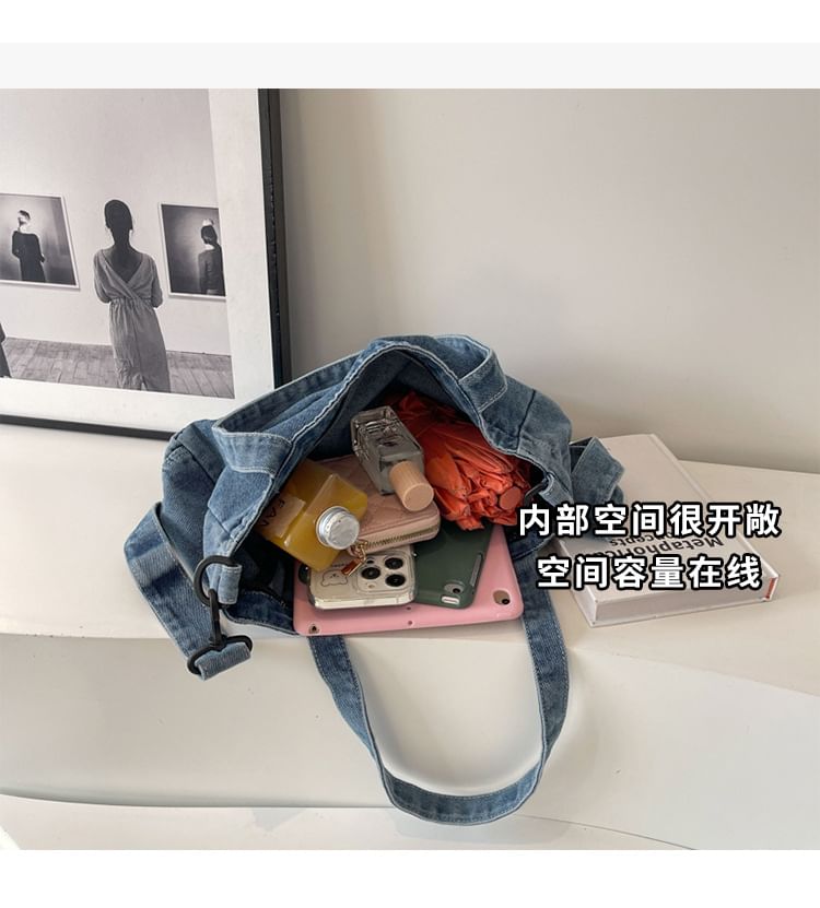Washed Crossbody Bag Denim