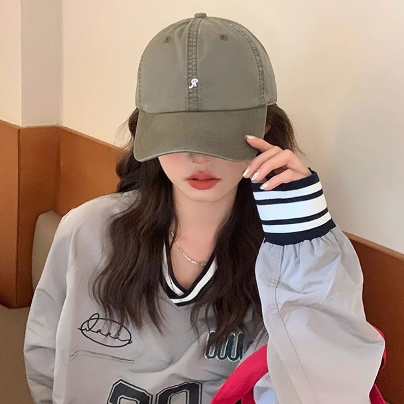 Cap Lettering Baseball Embroidered