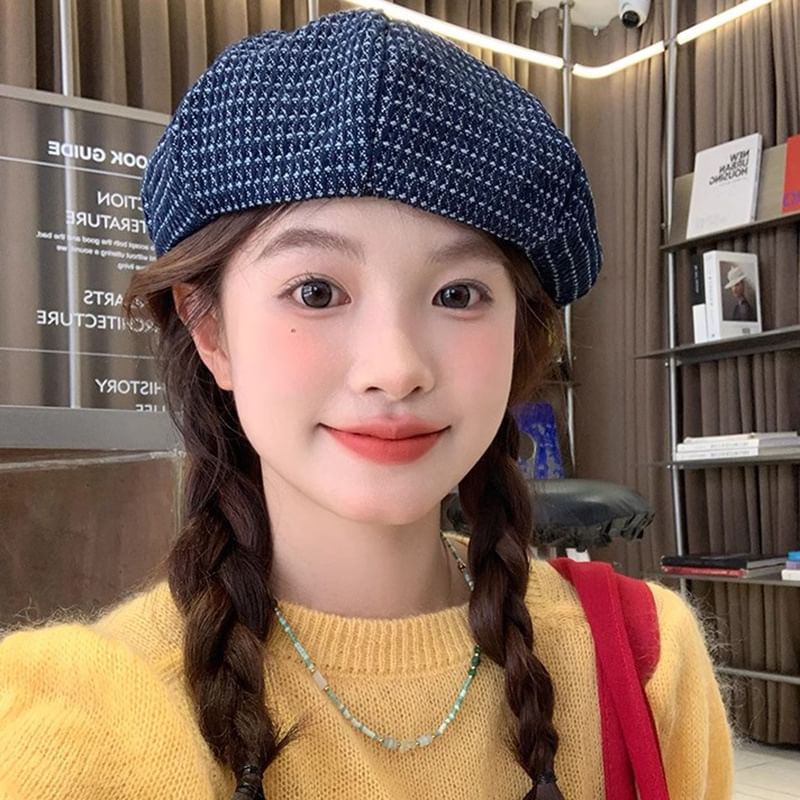 Denim Beret / Newsboy Cap