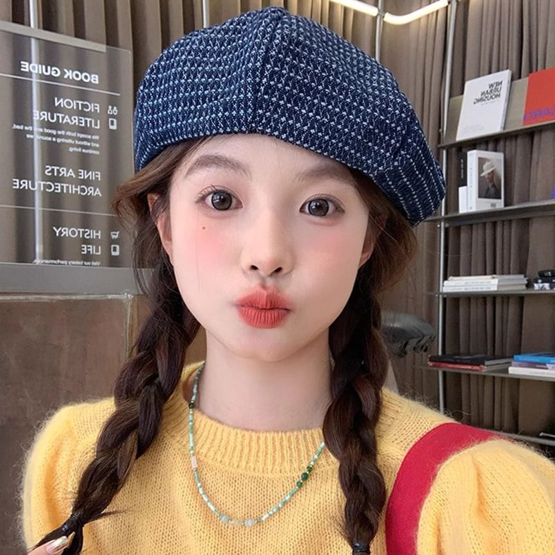 Denim Beret / Newsboy Cap