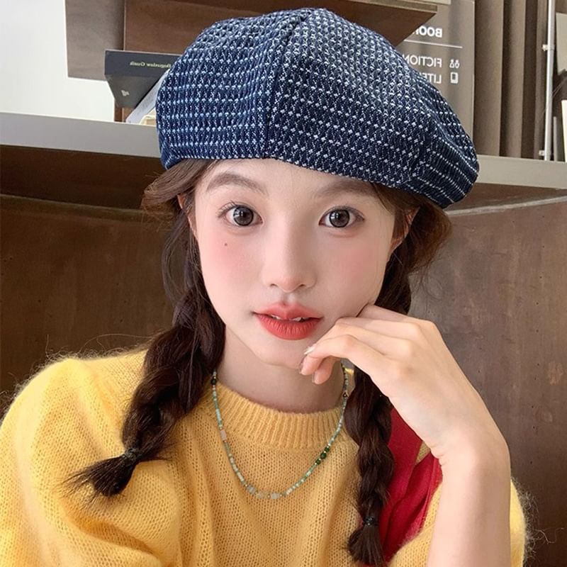 Denim Beret / Newsboy Cap