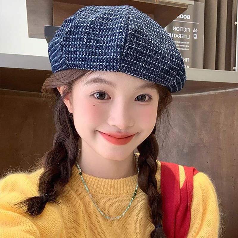 Denim Beret / Newsboy Cap