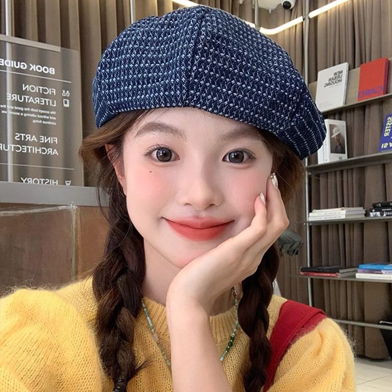 Denim Beret / Newsboy Cap