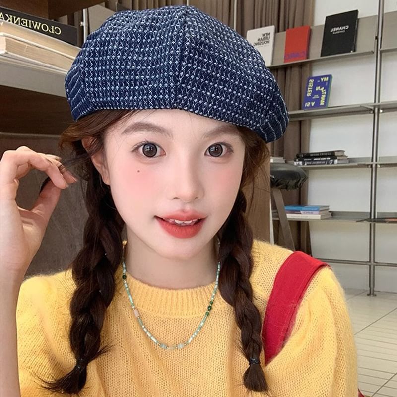 Denim Beret / Newsboy Cap