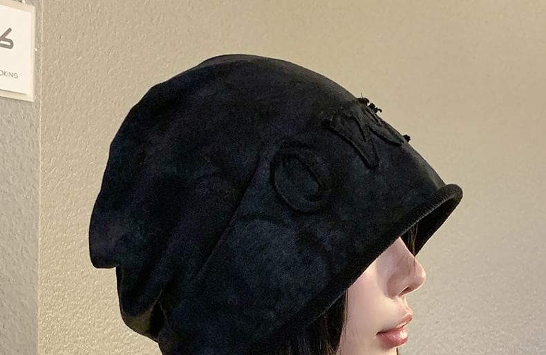 Dye Lettering Applique Tie Beanie