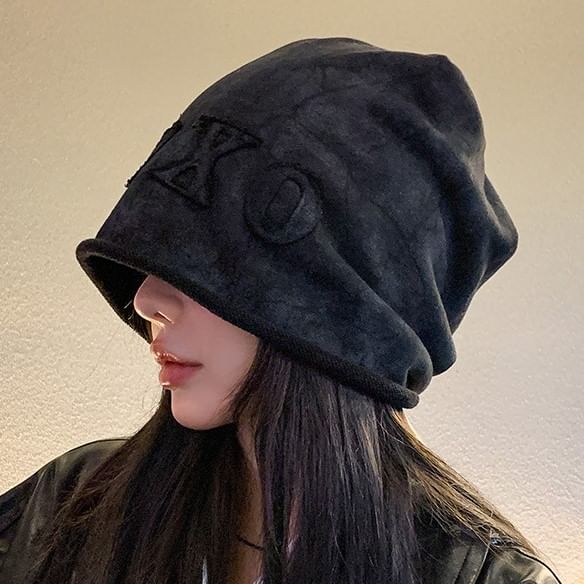 Dye Lettering Applique Tie Beanie