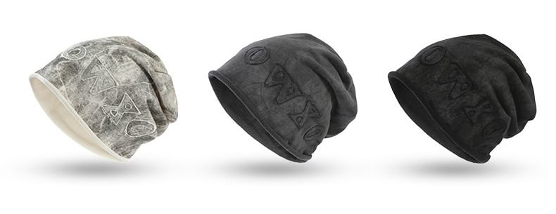 Dye Lettering Applique Tie Beanie