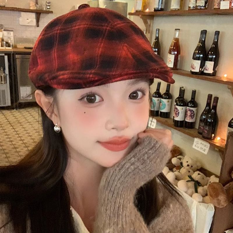 Plaid Cap Flat