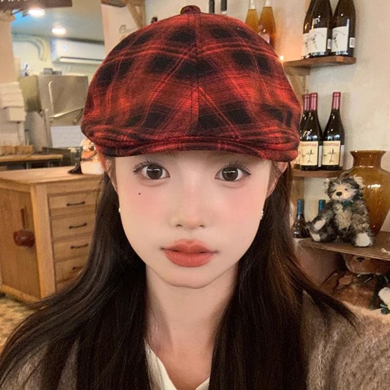 Plaid Cap Flat