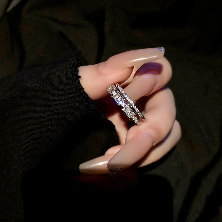 Rhinestone Ring Alloy (Various Designs)