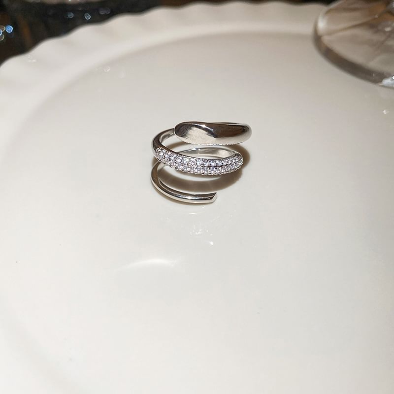 Rhinestone Ring Alloy (Various Designs)