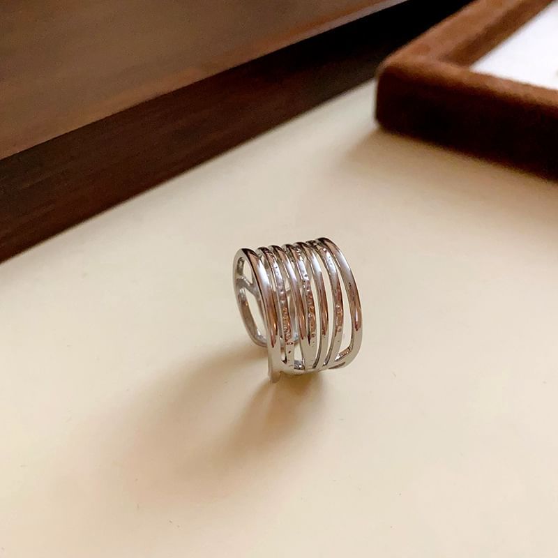 Alloy / Layered (Various Ring Open Designs) Rhinestone
