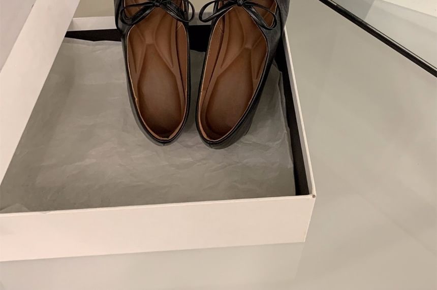 Bow Jane Heel Mary Pumps Square Block Toe