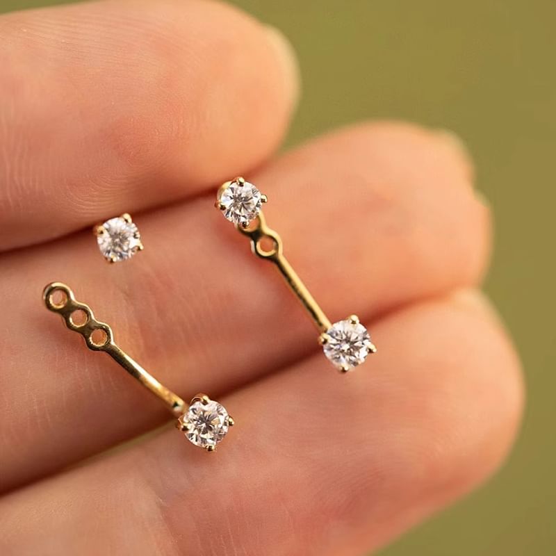 Ear Alloy Rhinestone Jacket