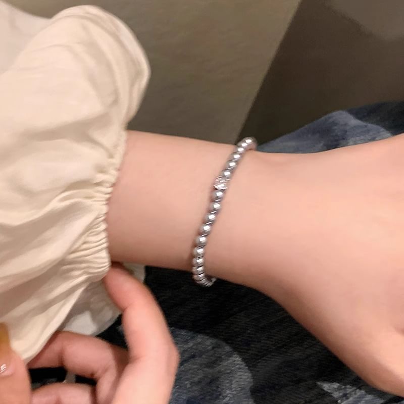 Alloy Pearl Bracelet Rhinestone Faux