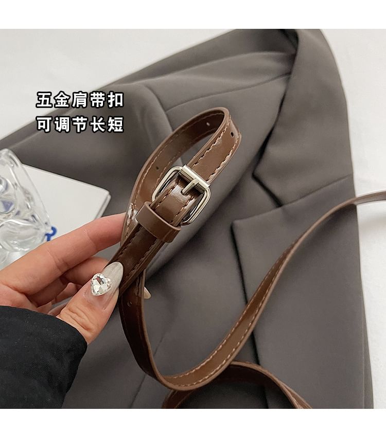 Suede Top Baseball Bag Handle / Set Charm Faux Crossbody