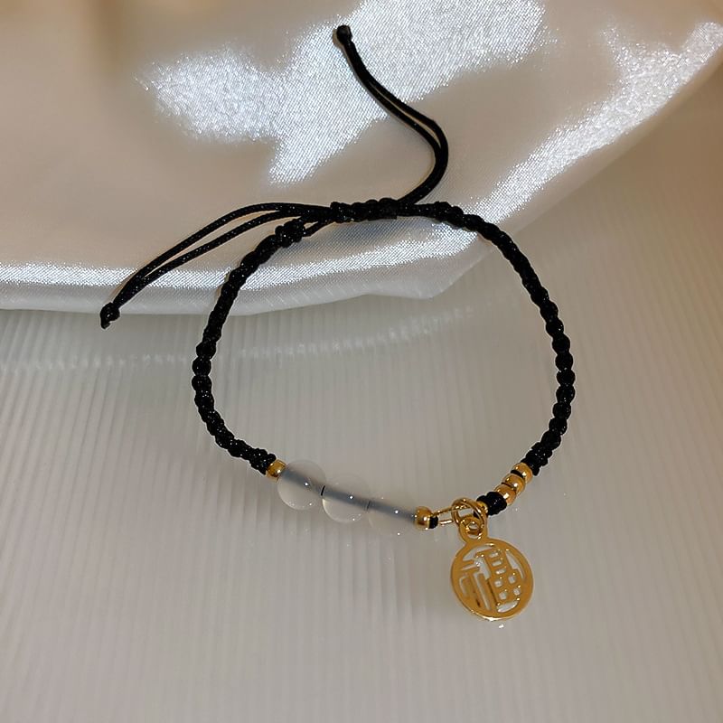 Beaded Bracelet Gemstone Rhinestone /