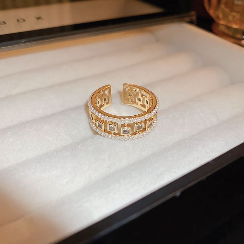 Rhinestone Open Layered / Ring