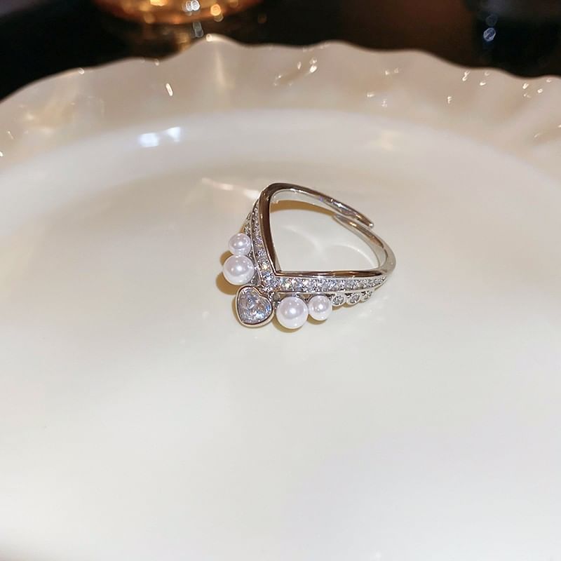 Set Ring Freshwater Pearl /