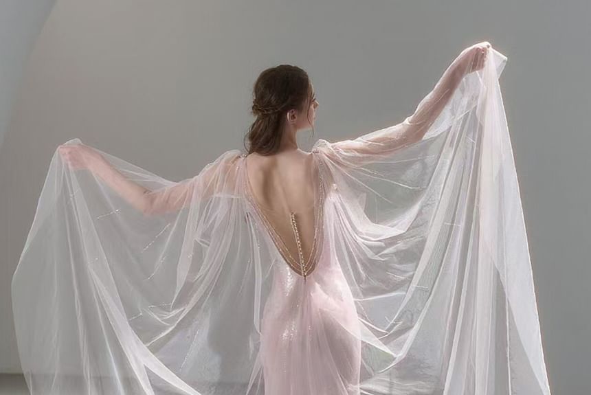 Lace Sheath Evening Trim Plain Spaghetti Gown Strap