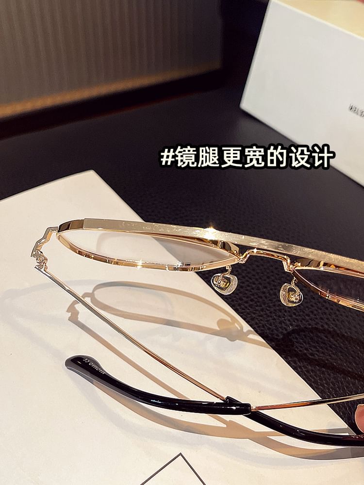 Frame Bridge Double Eyeglasses Metal