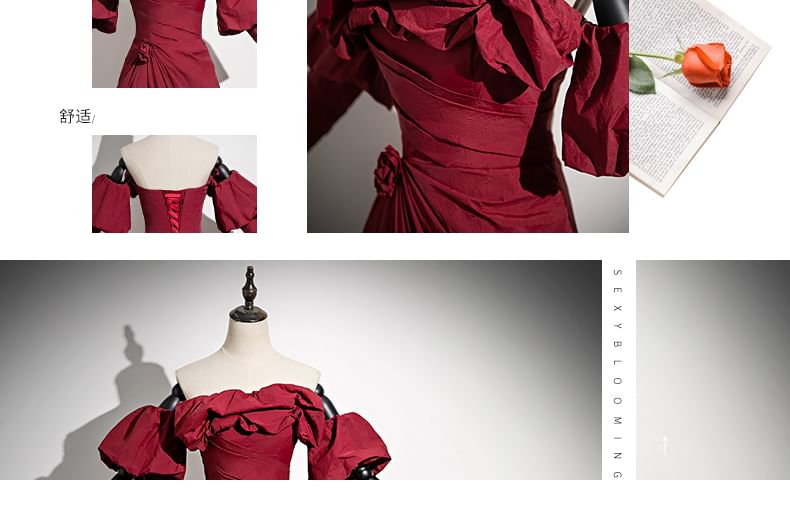 Evening Strapless A-Line Plain Gown