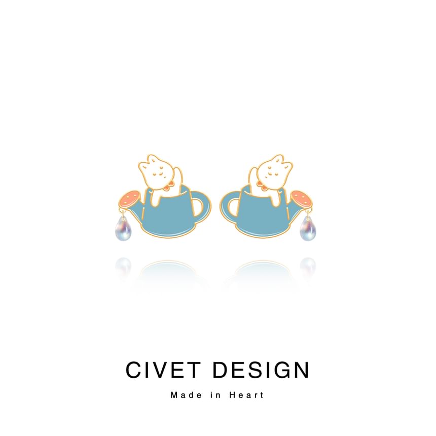 ) Cartoon Various Ear Cuff Designs / Earring Rabbit ( Sterling Stud Silver