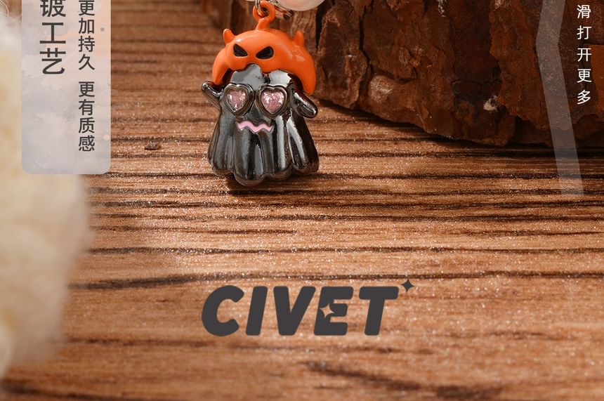 Halloween Pumpkin ChiropteraPearl Necklace