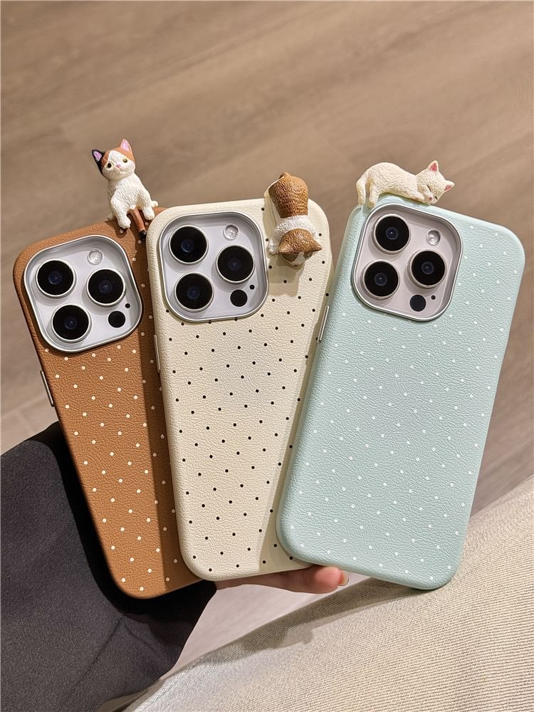 Dot Polka Case Phone Cat
