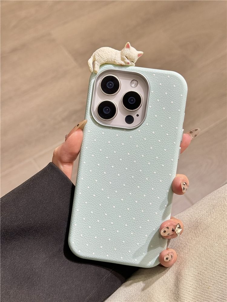 Dot Polka Case Phone Cat