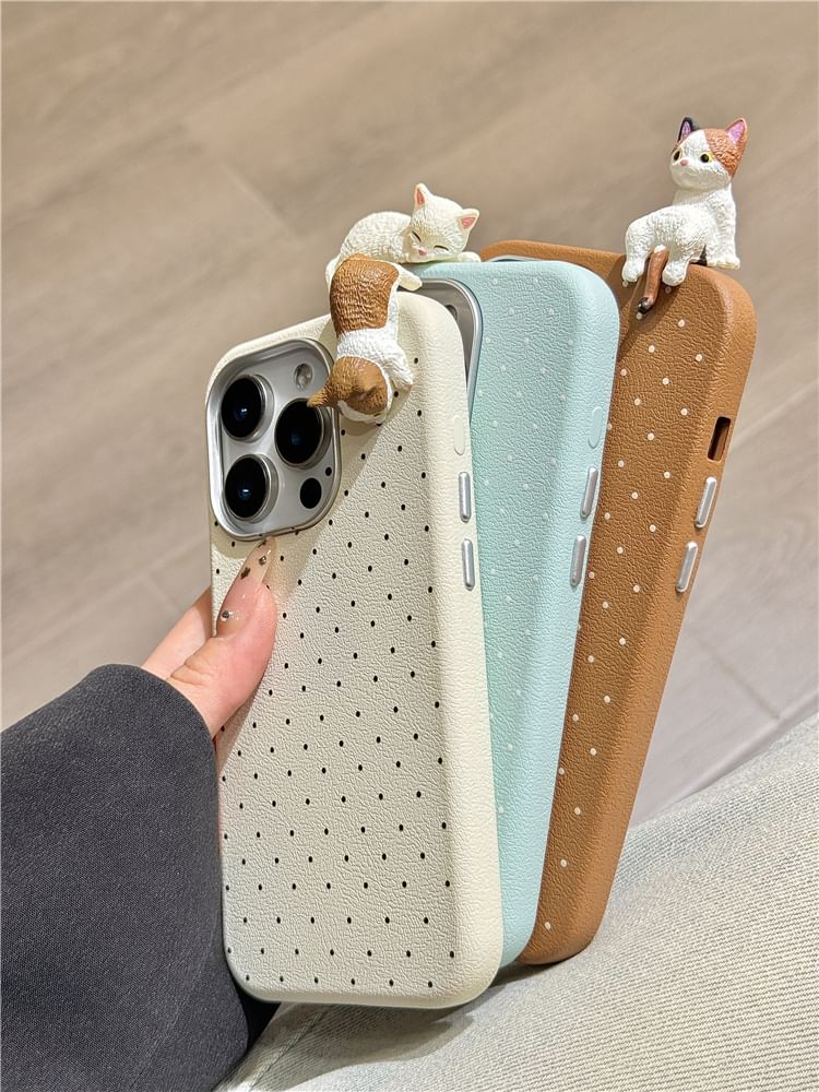 Dot Polka Case Phone Cat