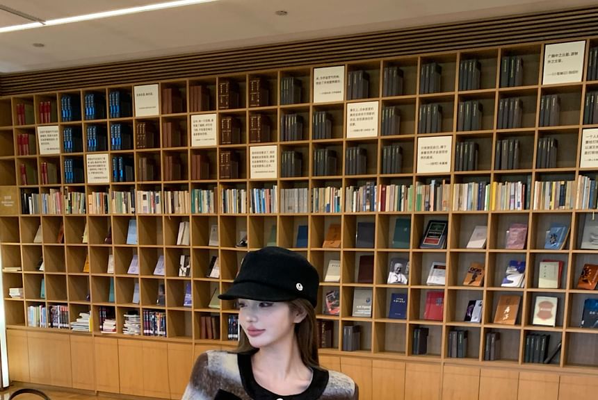 Crew Plaid Mini Button-Up Accent Neck Jacket Crop / Pencil Skirt Contrast Trim Bow High Rise