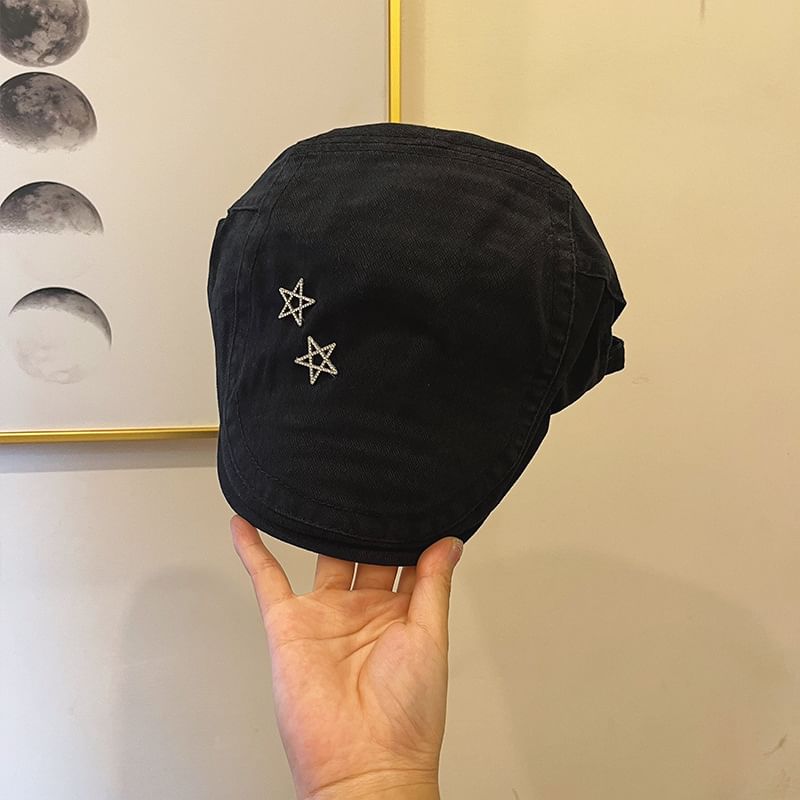 Studded Flat Cap Star