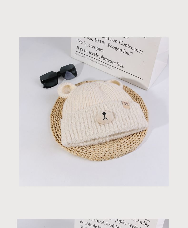 Beanie Knit Bear Ear